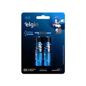 Pilha Elgin Ultra Alcalina AA 1,5V com 2 unidades DF - 26529