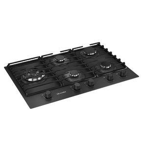Cooktop Mueller 5 Bocas Antiaderente com Queimador Ultra Chama, Grades de Ferro Fundido 610007822 Preto | Bivolt DF - 199195
