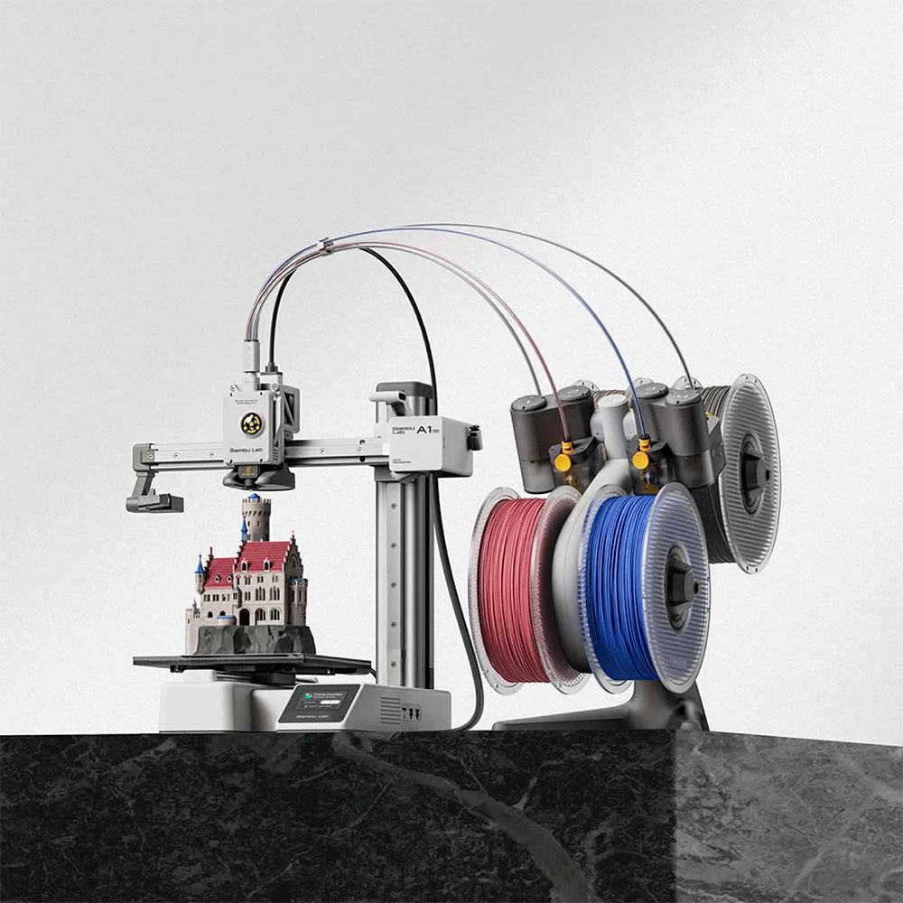 Impressora 3D Bambu Lab A1 Mini + AMS Lite, Velocidade 500 mm/s