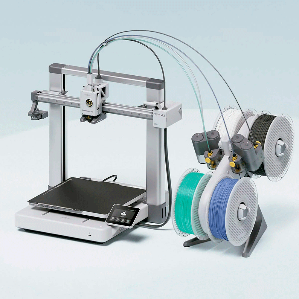 Impressora 3D Bambu Lab A1 Combo, Com AMS Lite, Velocidade 500 mm